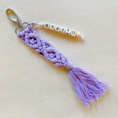 Boho Keychain [happy]