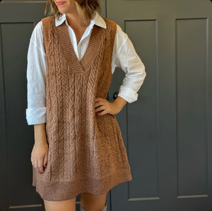 Cable Sweater Dress/ Tunic