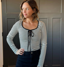 Stripe Tie Top