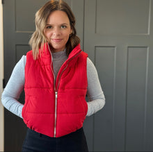 Red Puff Vest