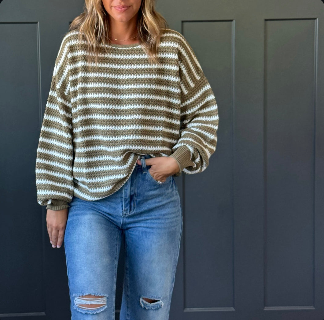 Relaxed Stripe Sweater