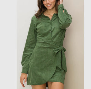 Tempted Suede Dress