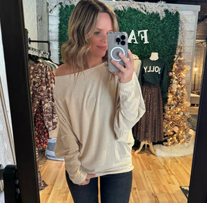 Ribbed Slouch Top