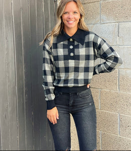 Pretty In Plaid Sweater