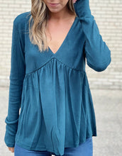 Teal Hacci Top
