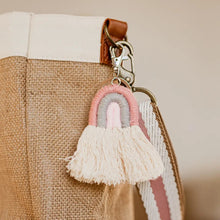 Macrame Rainbow Keychain